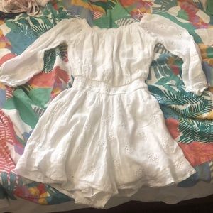 Hollister White Romper